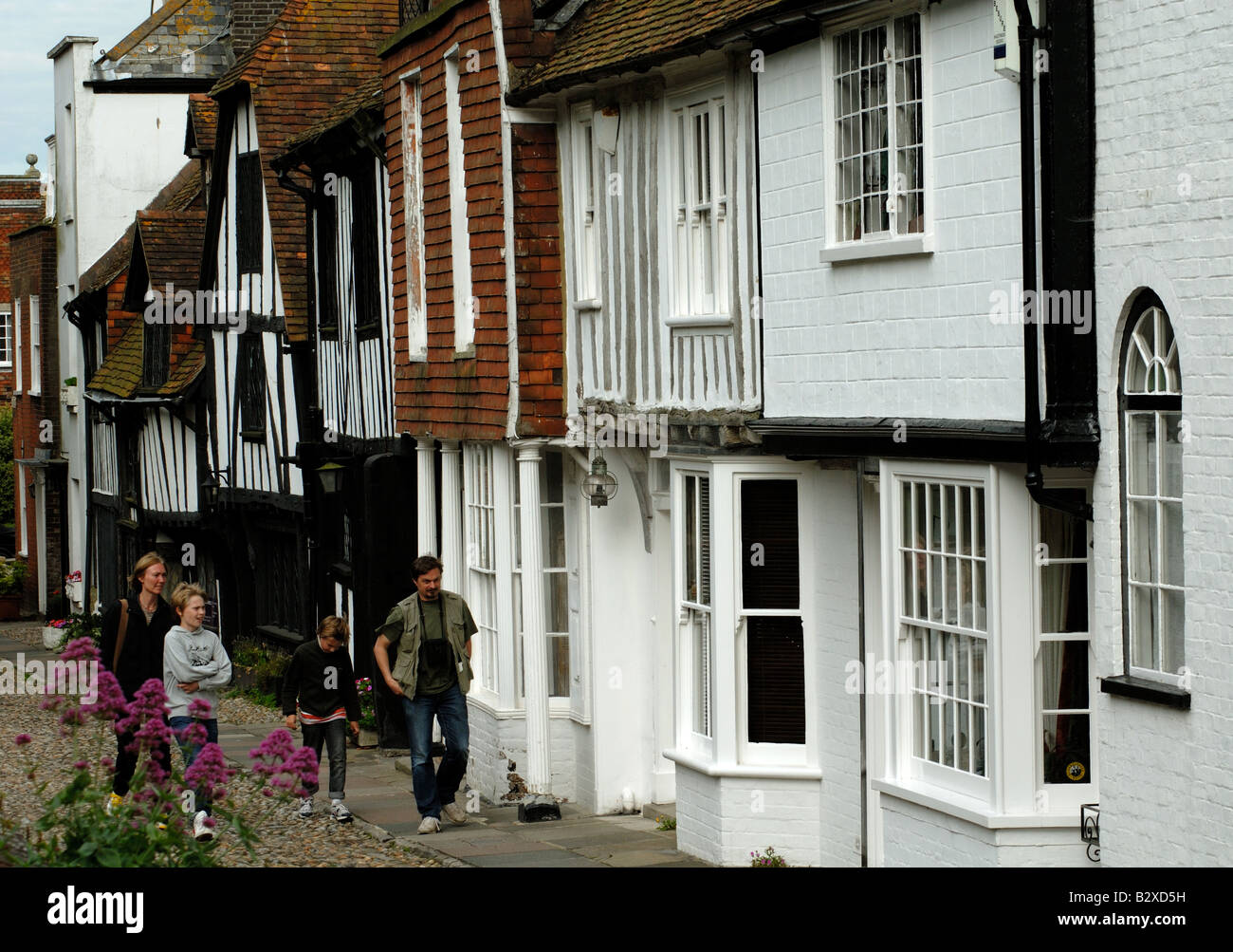 Houses in Church Square, Rye, East Sussex Stock Photo