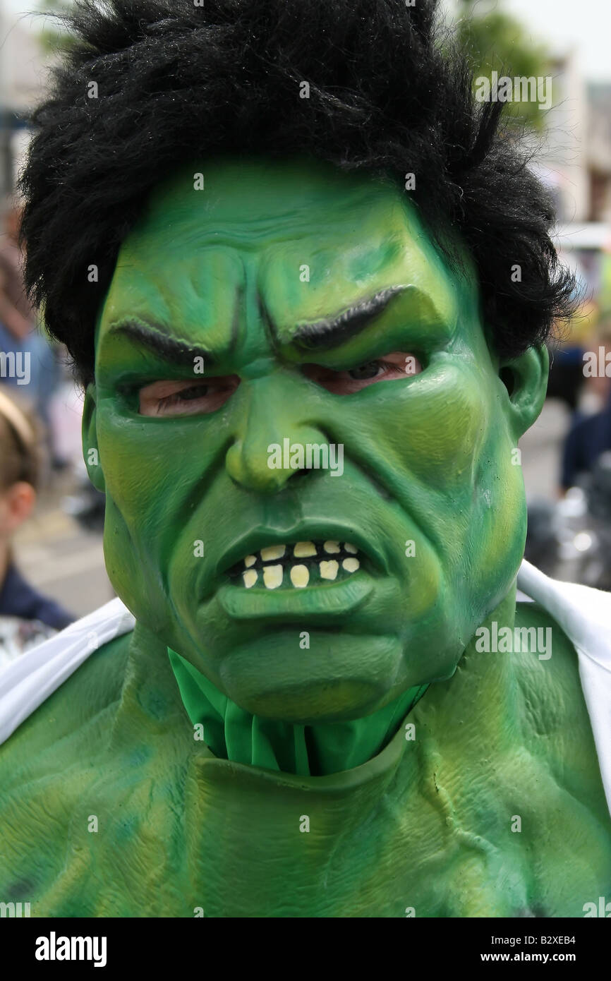 Incredible hulk superhero Stock Photo