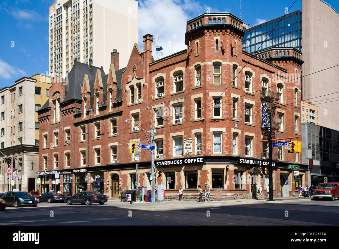 Oddfellows Hall at 450 Yonge Street and College. Built in 1891, Toronto, Ontario, Canada. Stock Photo