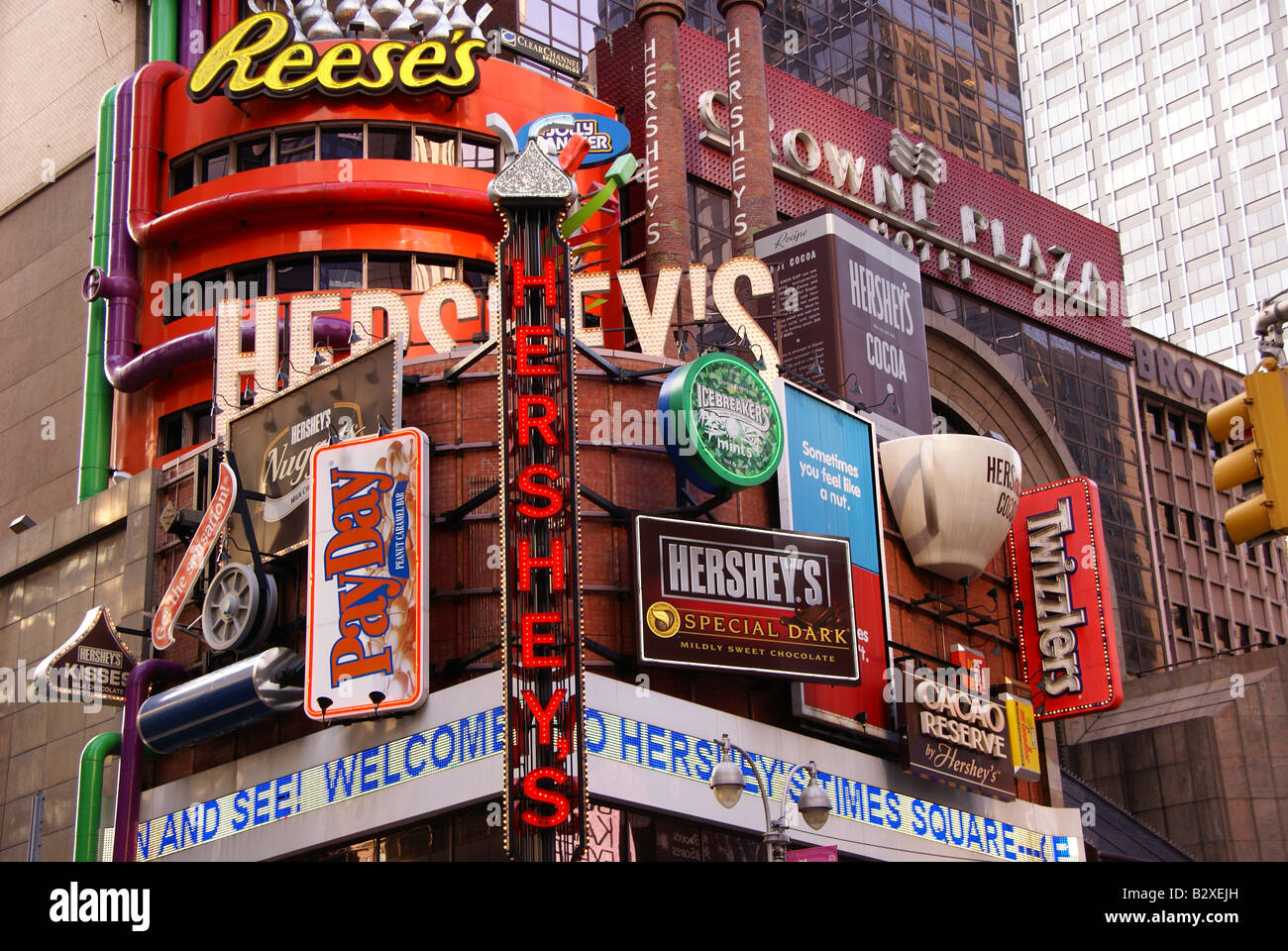 Hershey's store on Times Square, NY Stock Photo