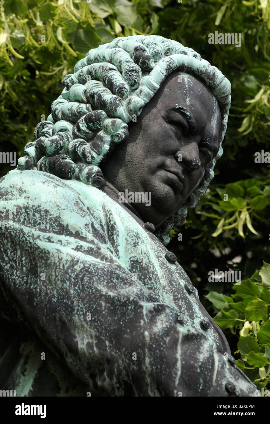 Statue of German composer Johann Sebastian Bach, Eisenach, Germany Stock Photo