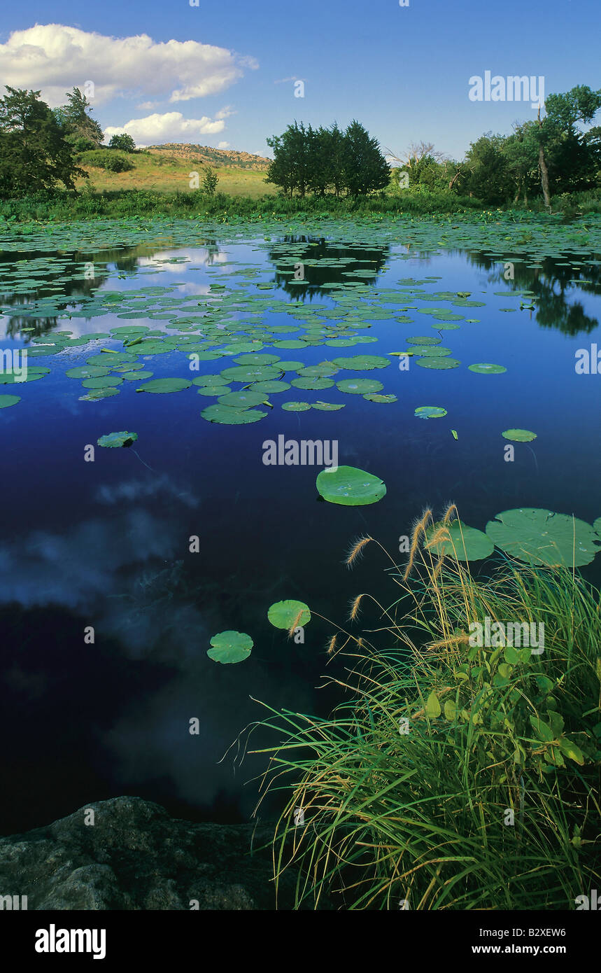 French Lake in Wichita Mountains NWR Oklahoma Stock Photo Alamy
