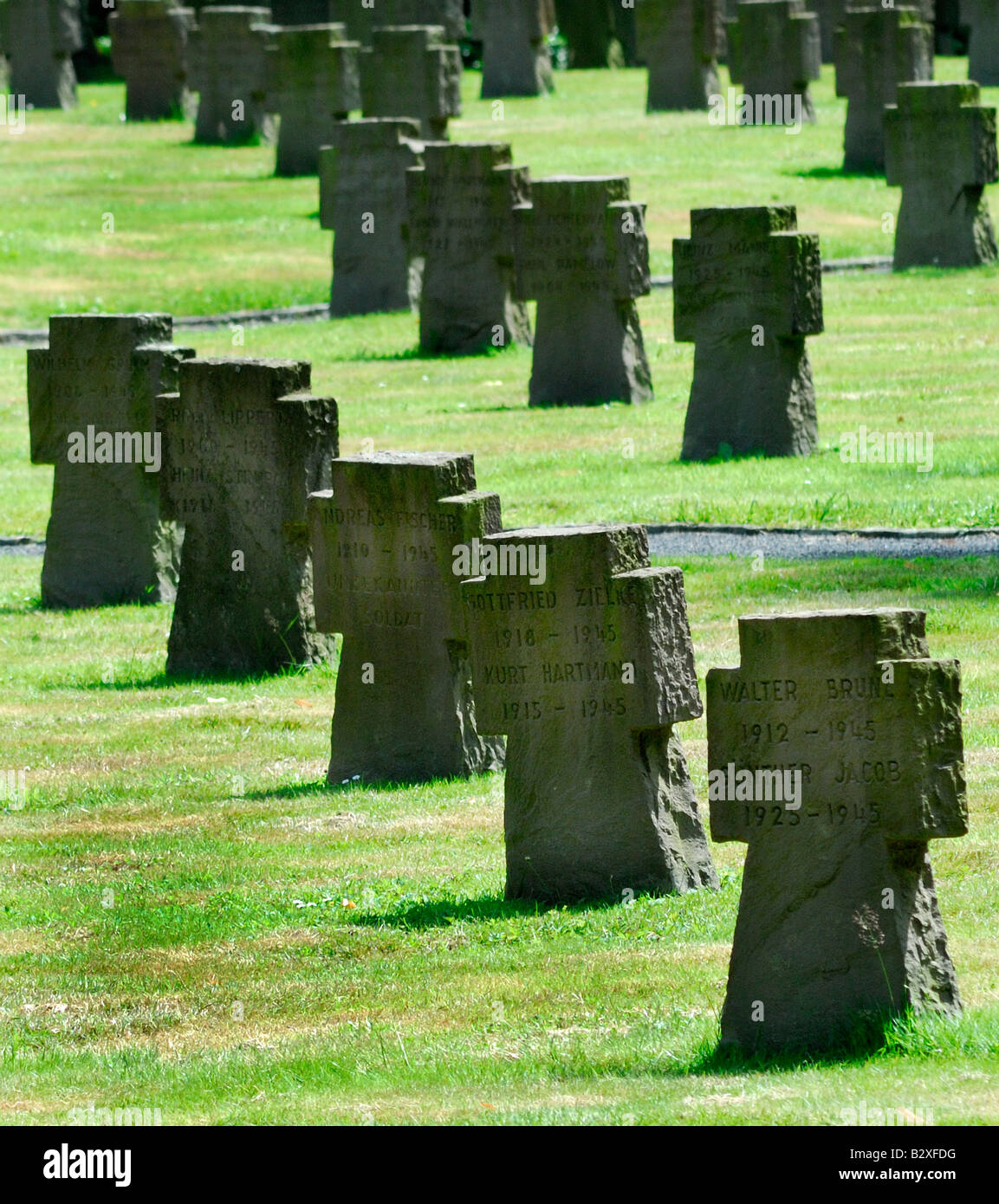 German World War Two war graves, Ittenbach, Germany Stock Photo