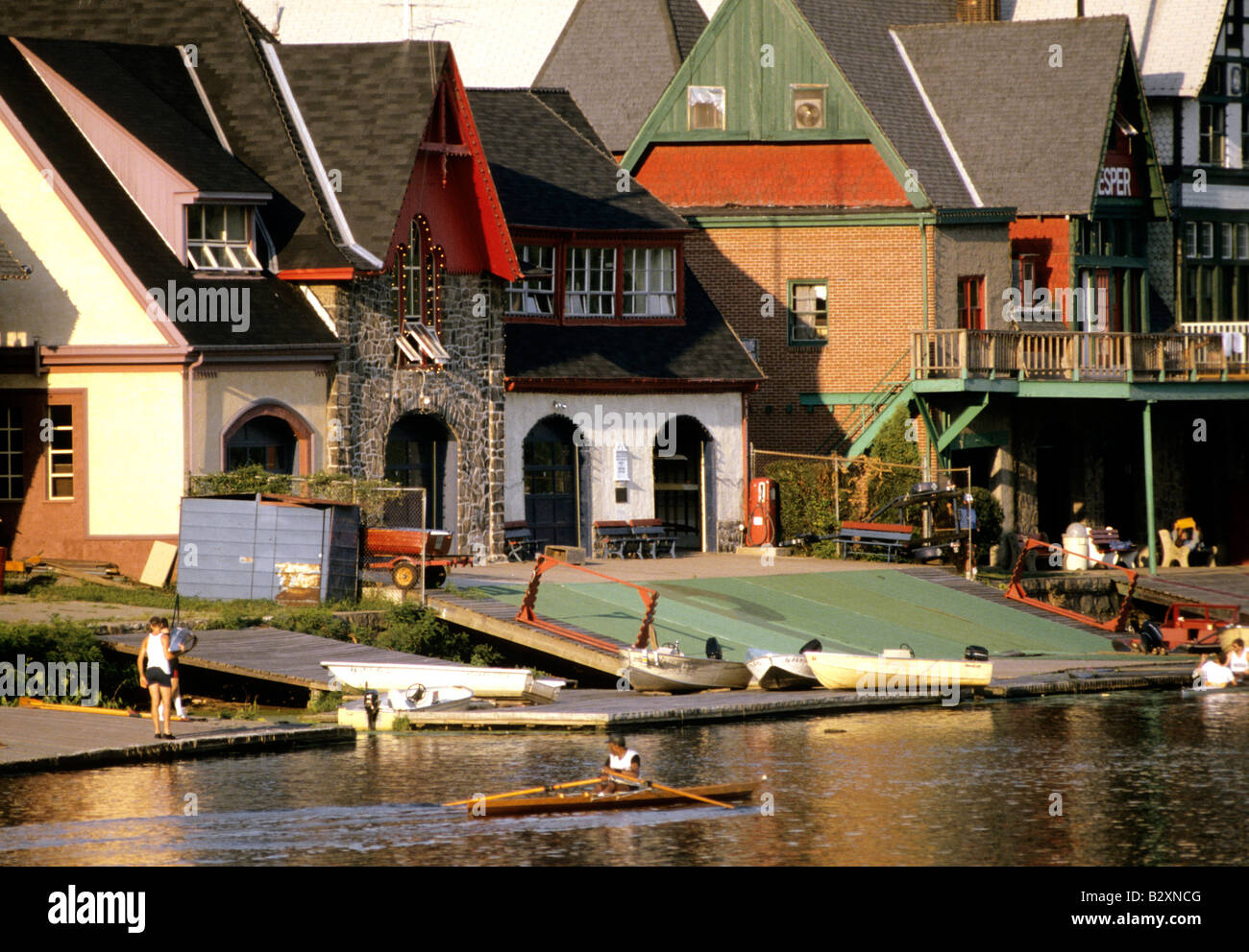 boat house road, schuylkill river, philadelphia, usa Stock Photo - Alamy