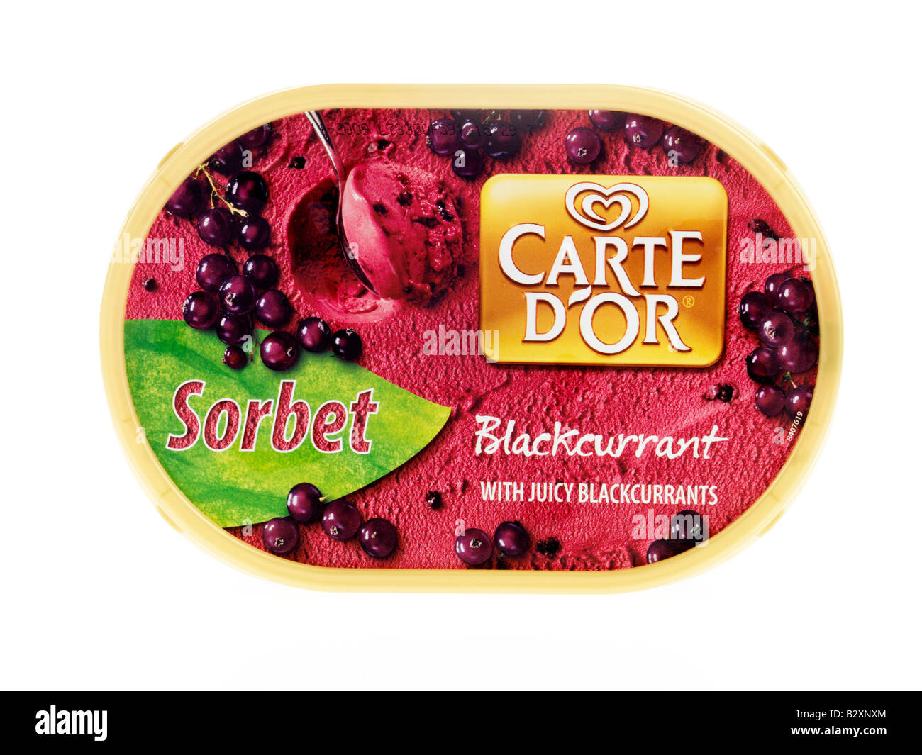Carte D Or Blackcurrant Sorbet Stock Photo Alamy