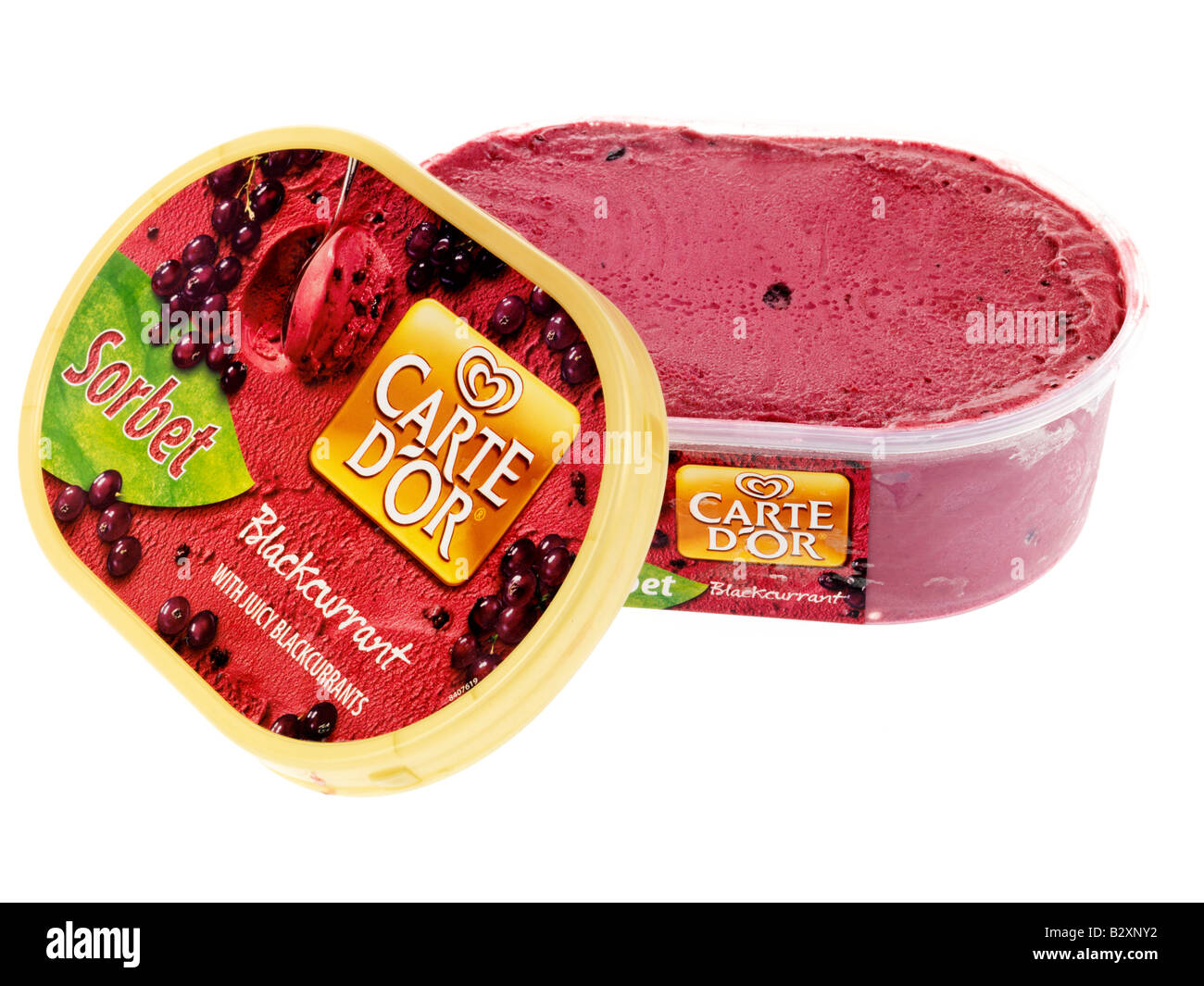 Carte D Or Blackcurrant Sorbet Stock Photo Alamy