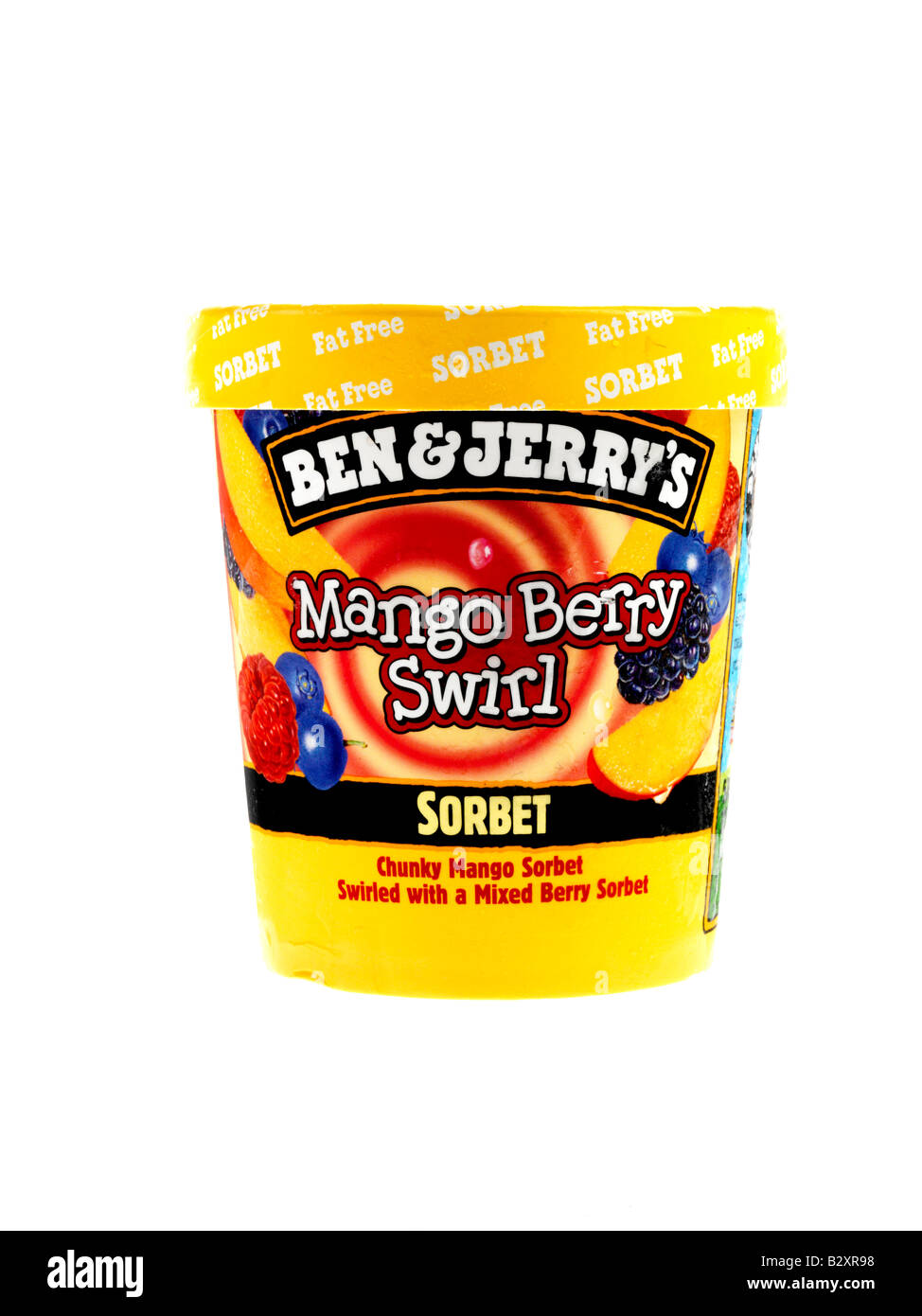 Ben and Jerry s Mango Berry Sorbet Stock Photo Alamy