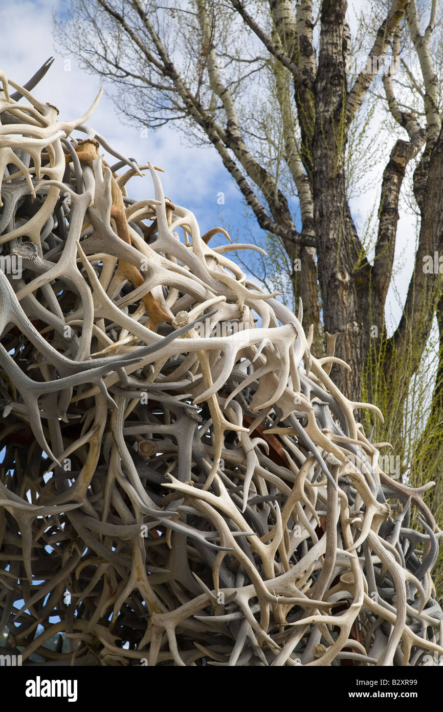 Elk horn arch Jackson Hole, Wyoming 2 Stock Photo Alamy
