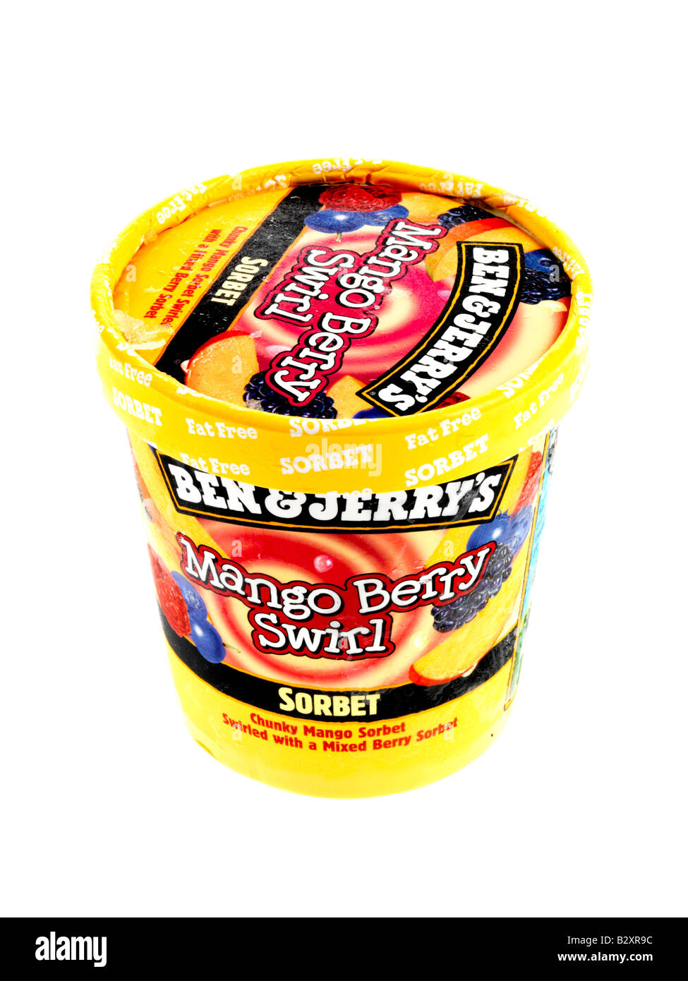 Ben and Jerry s Mango Berry Sorbet Stock Photo Alamy