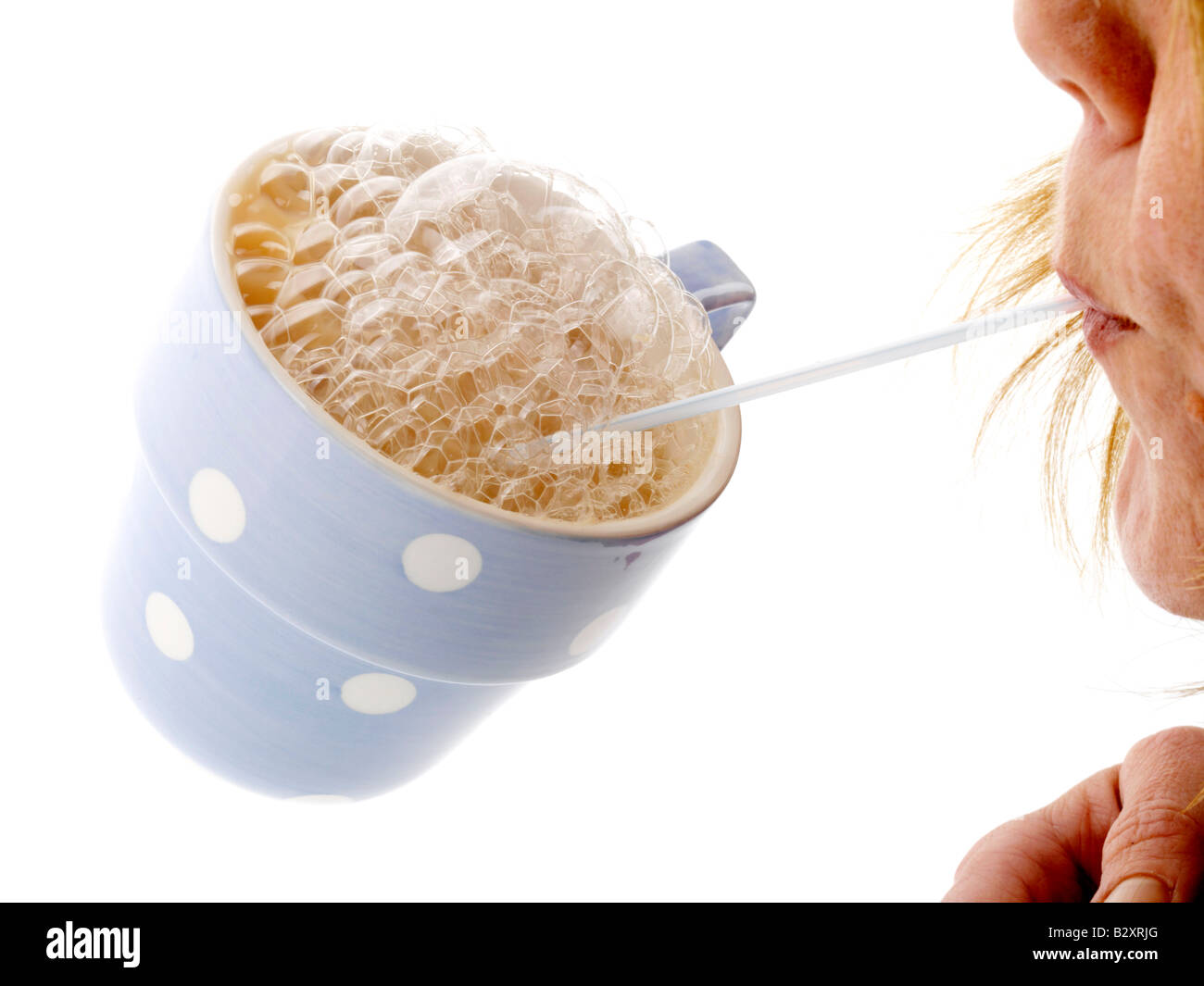 Blowing bubbles straw hires stock photography and images Alamy