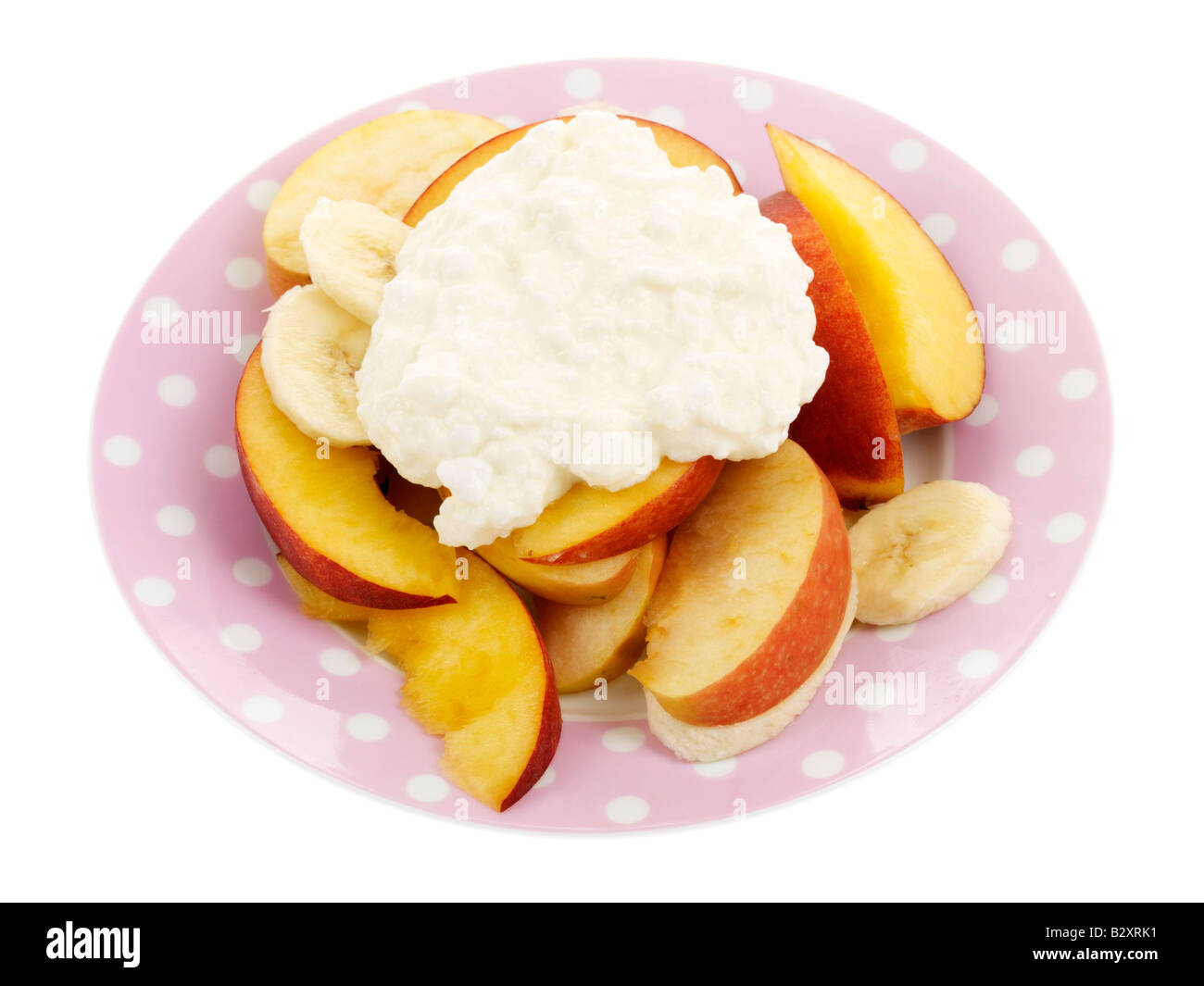 Fruit Salad and Cottage Cheese Stock Photo Alamy