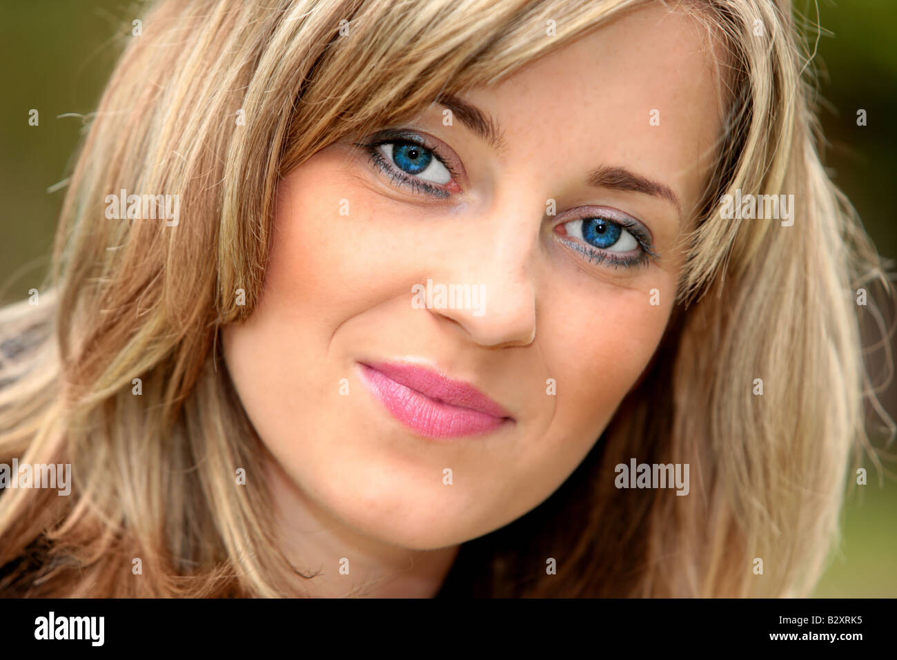 Young Woman Smiling Model Released Stock Photo - Alamy