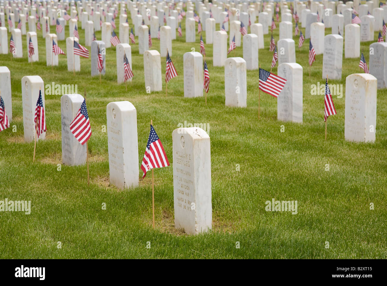 National military cemetery at Little Big Horn, Wyoming 3 Stock Photo