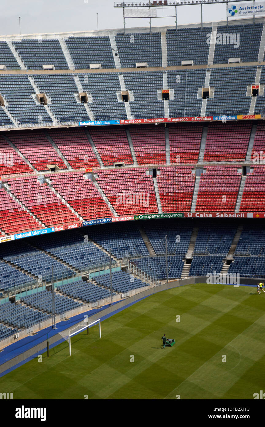 The Nou Camp stadium, home of Barcelona FC. Stock Photo