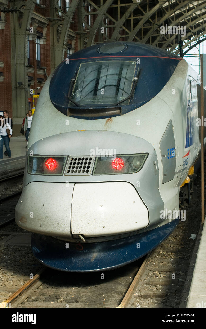 TGV high speed train in gare Lille Flandres station Lille France Stock Photo