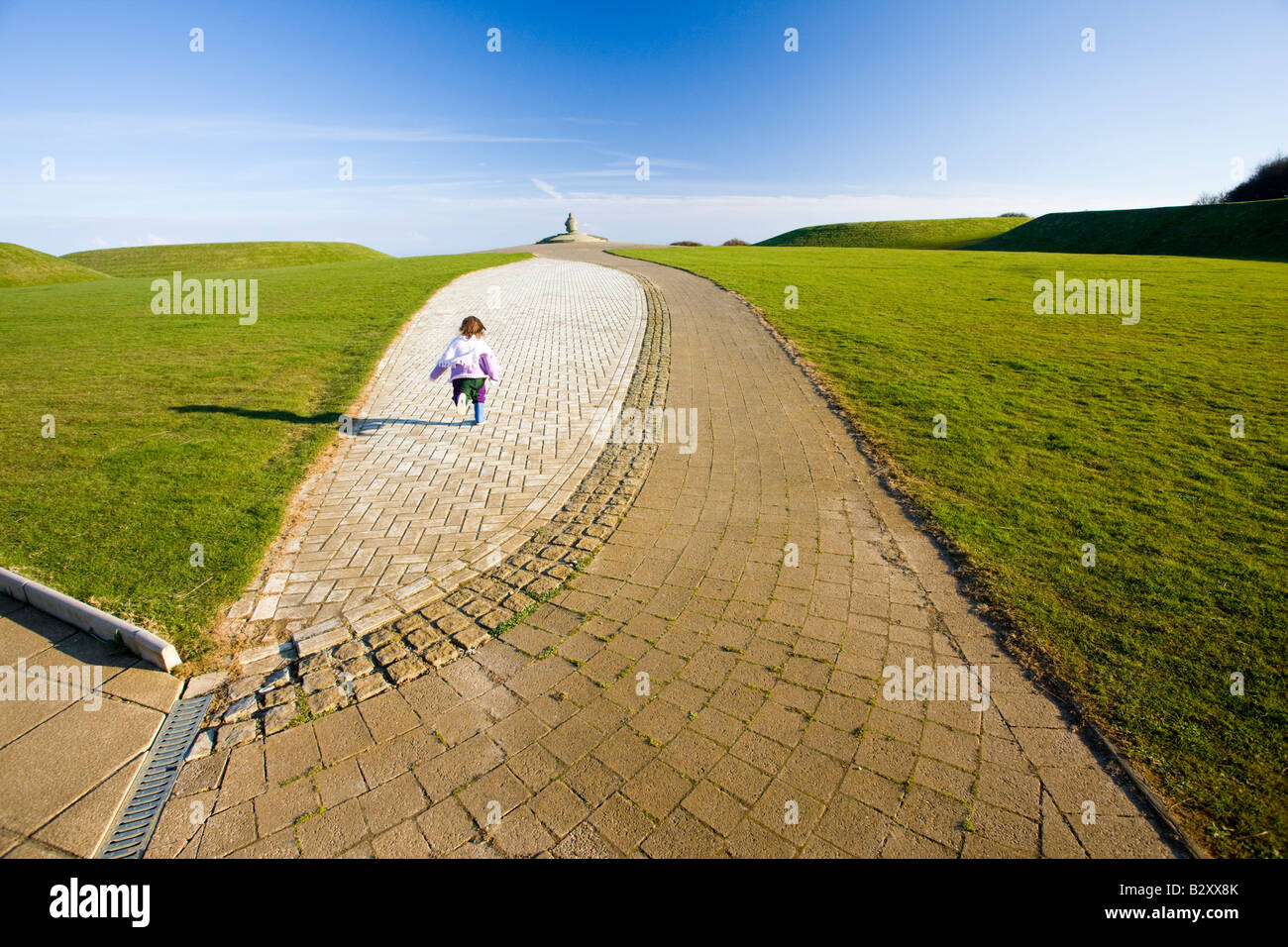 The Battle of Britain memorial at Capel Le Ferne in Kent Stock Photo