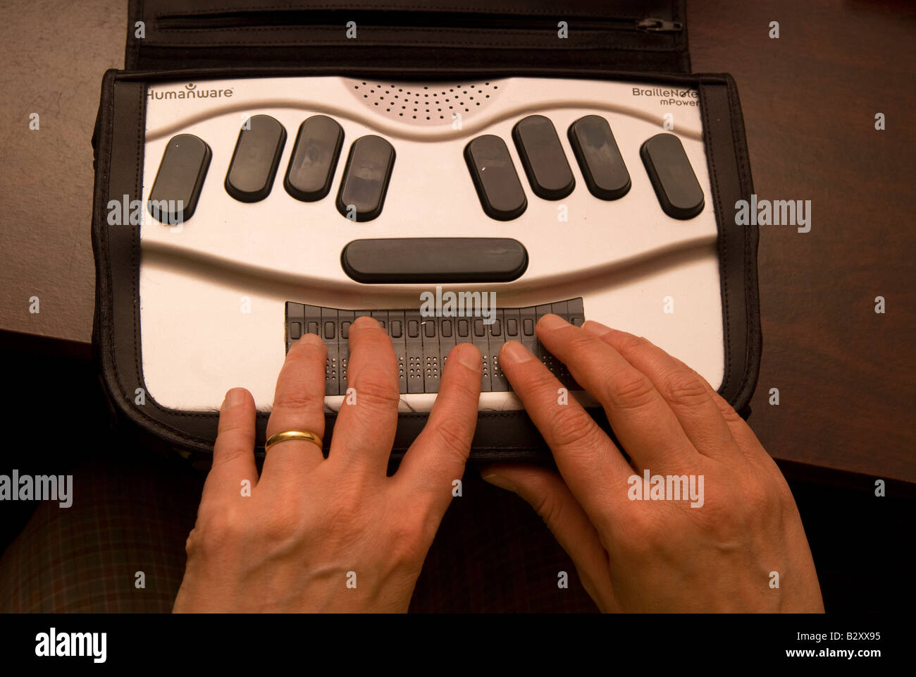 Wireless Braille keyboard for mobile devices, Electronics Lab, Tecnalia  Research & Innovation, Zamudio, Bizkaia, Euskadi, Spain Stock Photo - Alamy