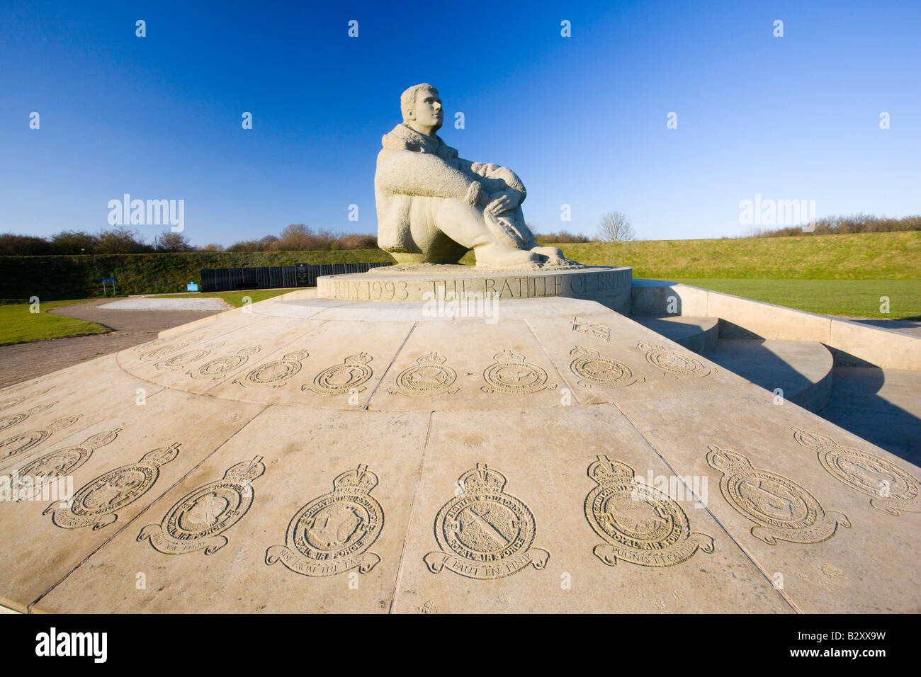 The Battle of Britain memorial at Capel Le Ferne in Kent Stock Photo