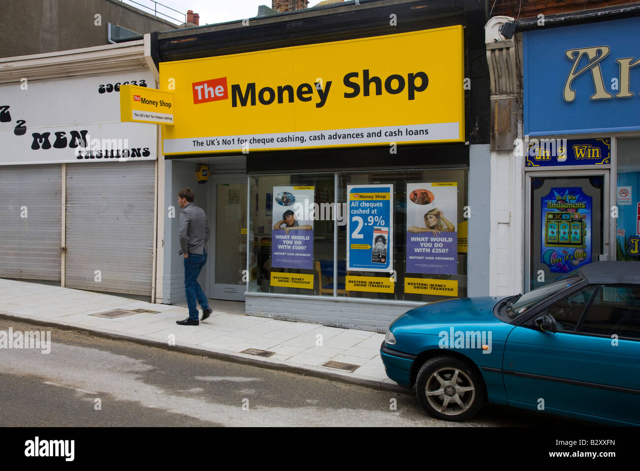 The Money Shop Stock Photo