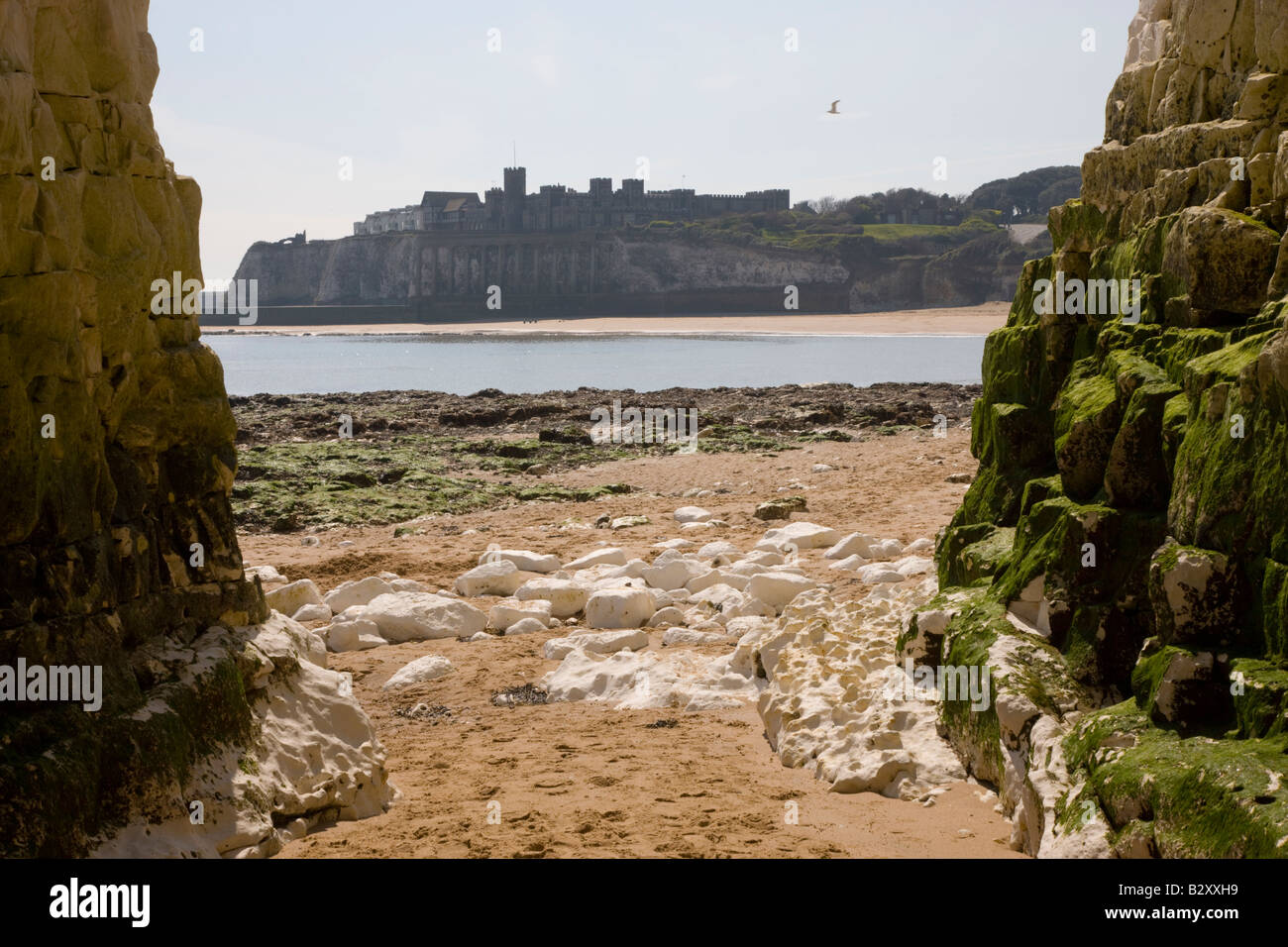 Kingsgate Castle overlooking the bay Stock Photo