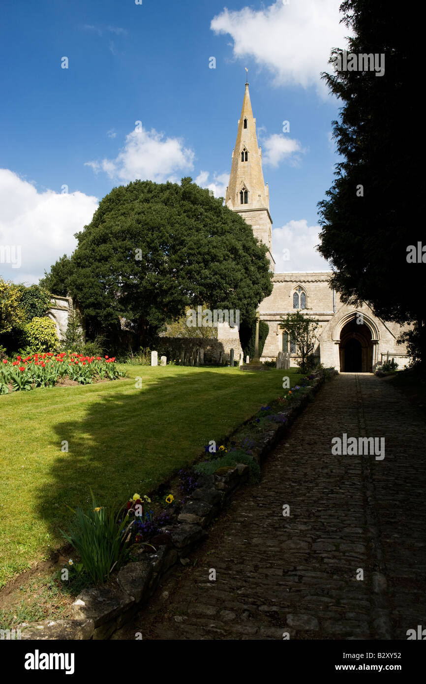 St Andrew's Church, Barnwell, Northamptonshire, England, UK Stock Photo