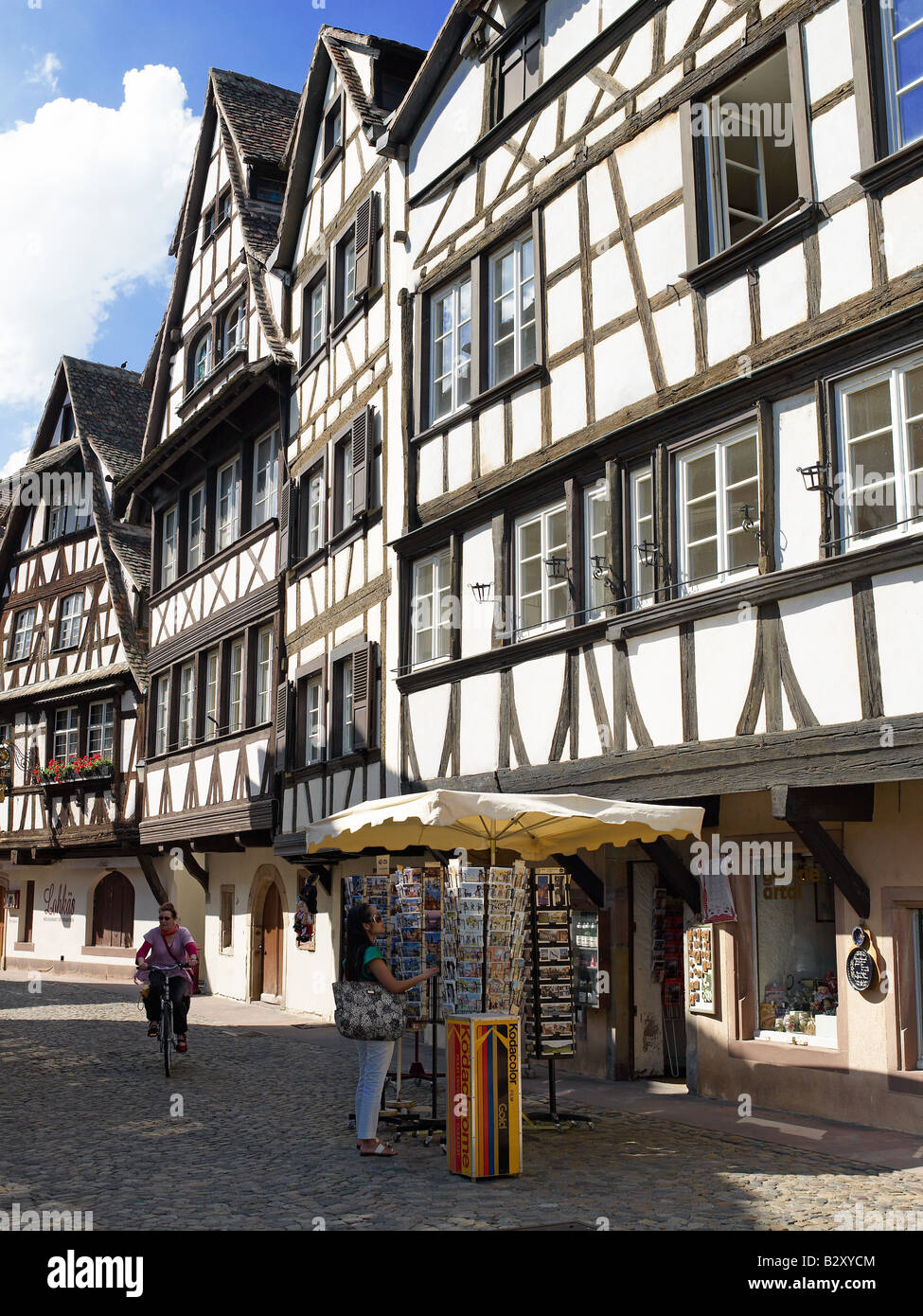 RENAISSANCE HALF-TIMBERED HOUSES 16th Century LA PETITE FRANCE DISTRICT STRASBOURG ALSACE FRANCE EUROPE Stock Photo
