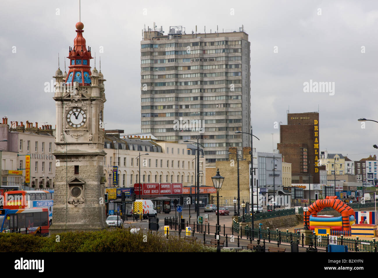 Town centre of Margate in Kent Stock Photo