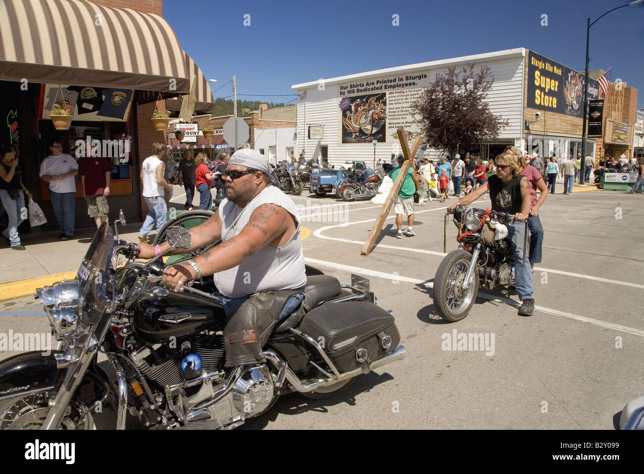 Riding down main street hires stock photography and images Alamy