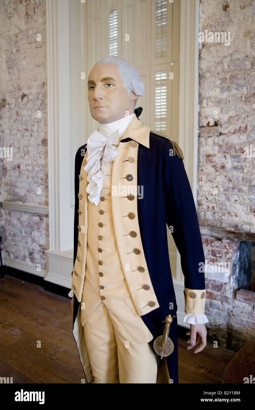 A mannequin of General George Washington as he appeared in 18th century,  Maryland State House, Annapolis, Maryland Stock Photo - Alamy