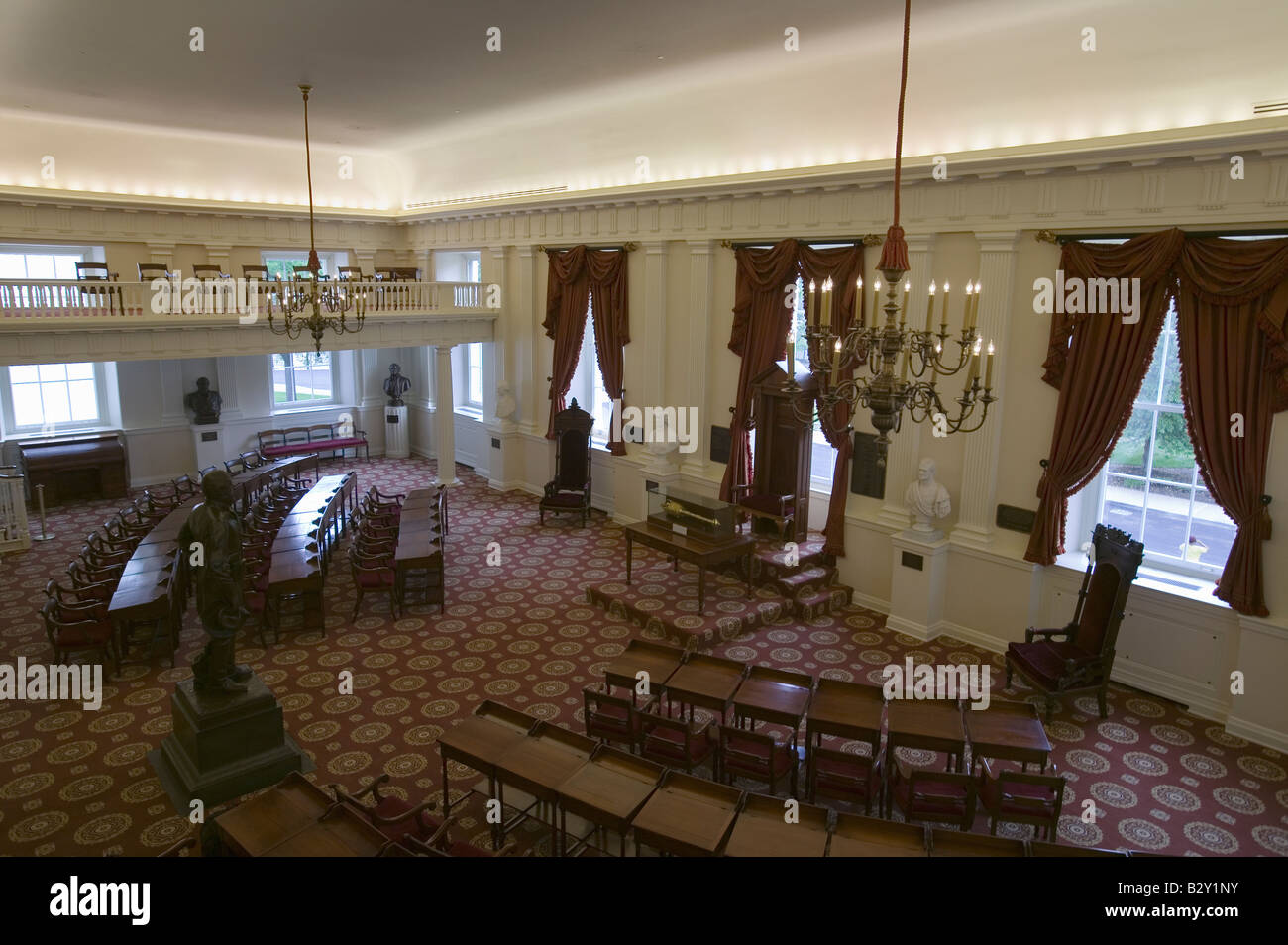 The Old Hall of the House of Delegates in the VA State Capitol