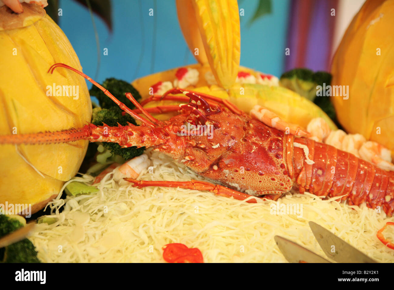 Banquet cuisine lobster seafood hi-res stock photography and images - Alamy