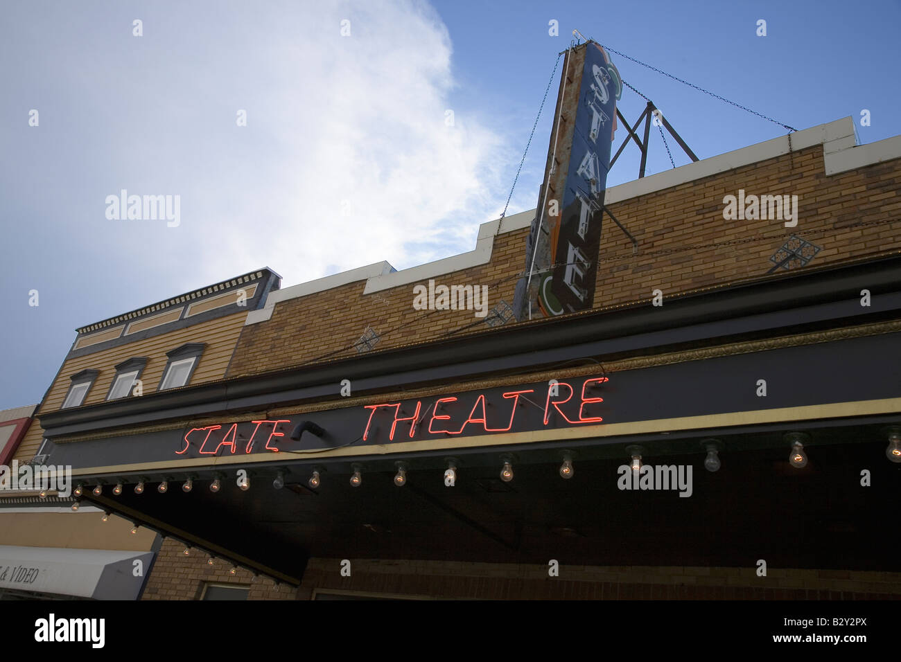 State Theater cinema, Chamberlain, South Dakota Stock Photo Alamy