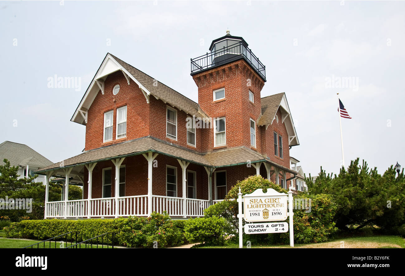 Sea Girt lighthouse, New Jersey, USA Stock Photo Alamy