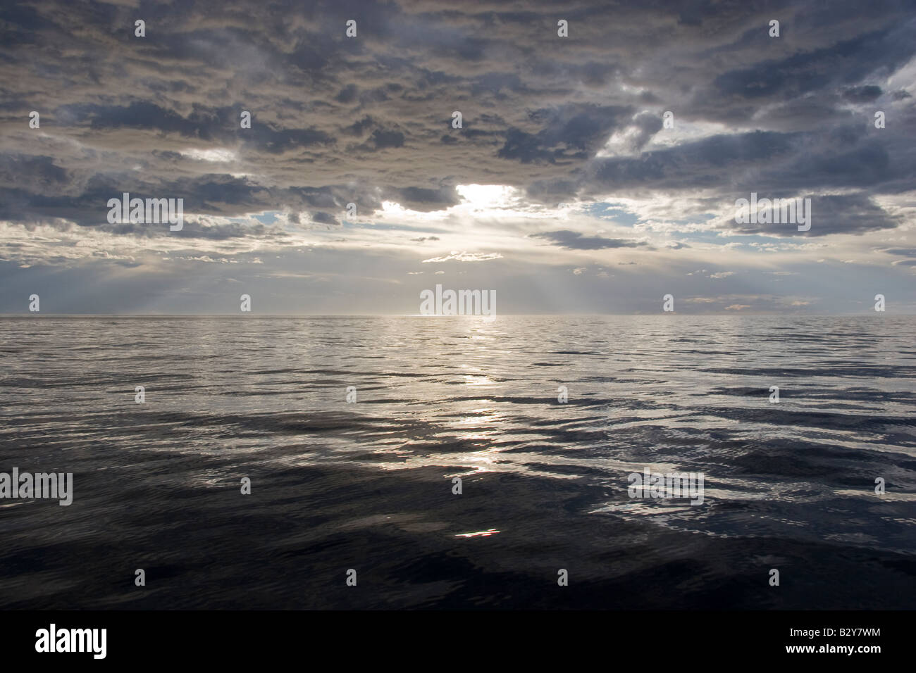 Ocean sunset Stock Photo