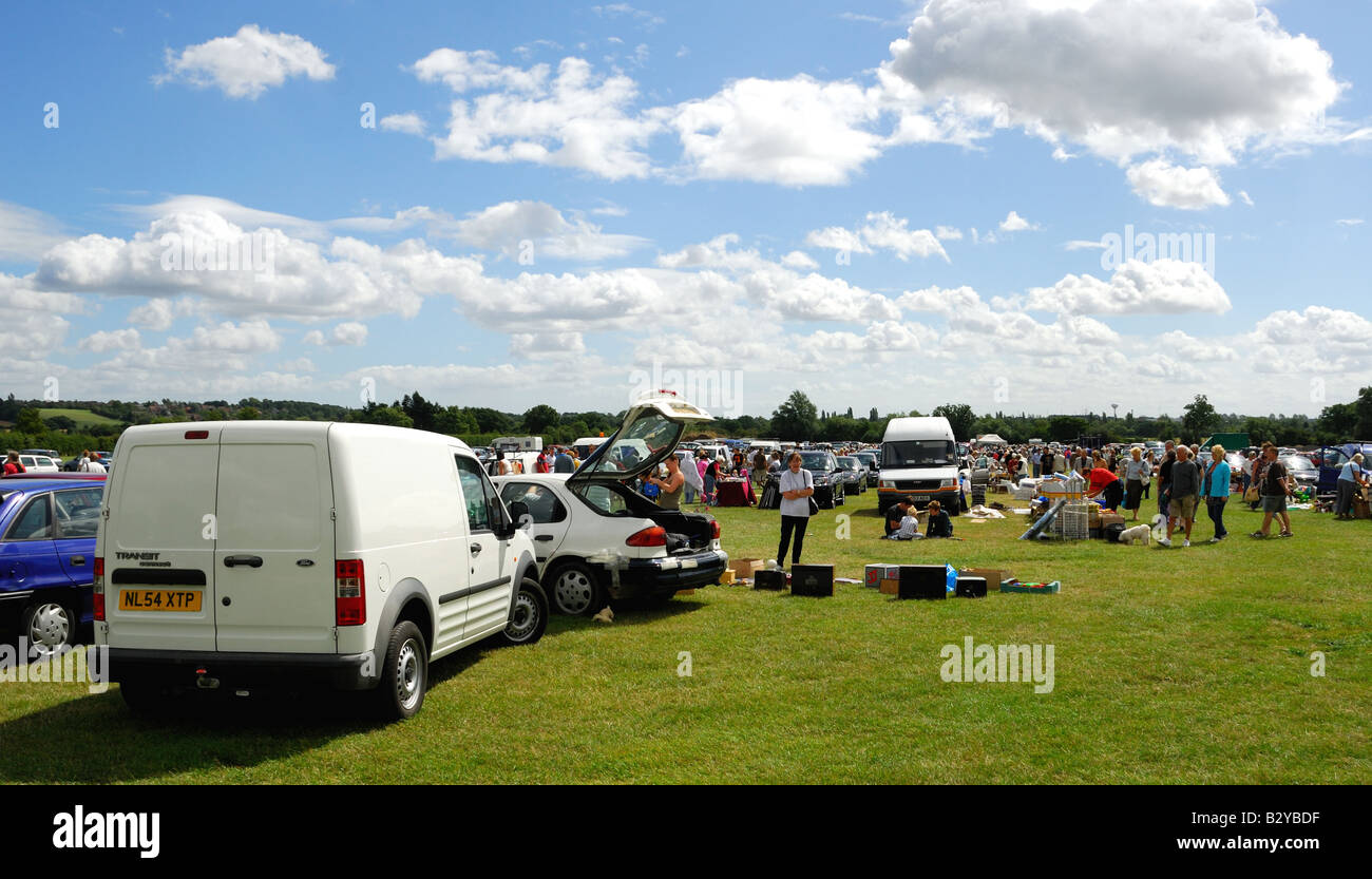 Car boot sale Basildon Essex Stock Photo Alamy