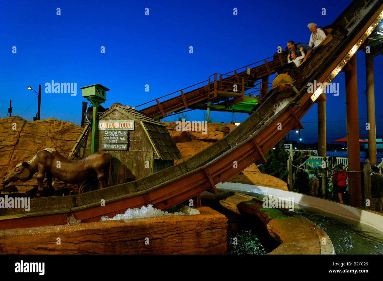 Amusement ride at the boardwalk Ocean City New Jersey USA Stock Photo