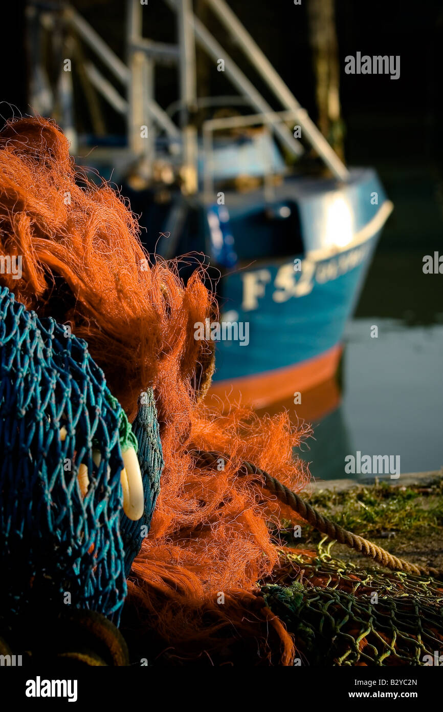 Fishing boat in Whitstable Harbour Stock Photo Alamy