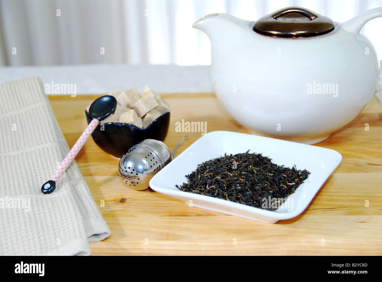 Tea making facilities Stock Photo Alamy