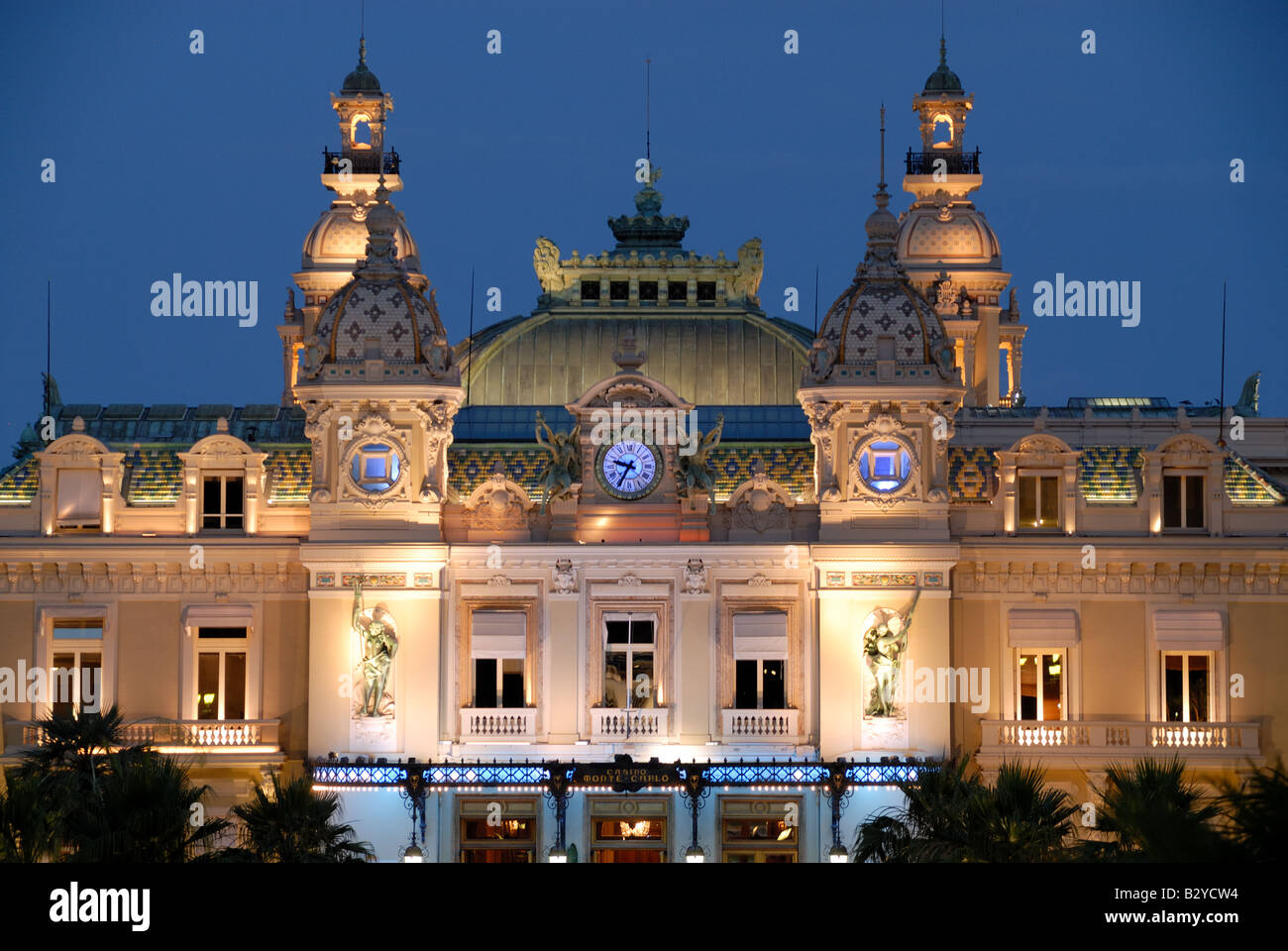 Monaco monte carlo casino dusk hires stock photography and images Alamy