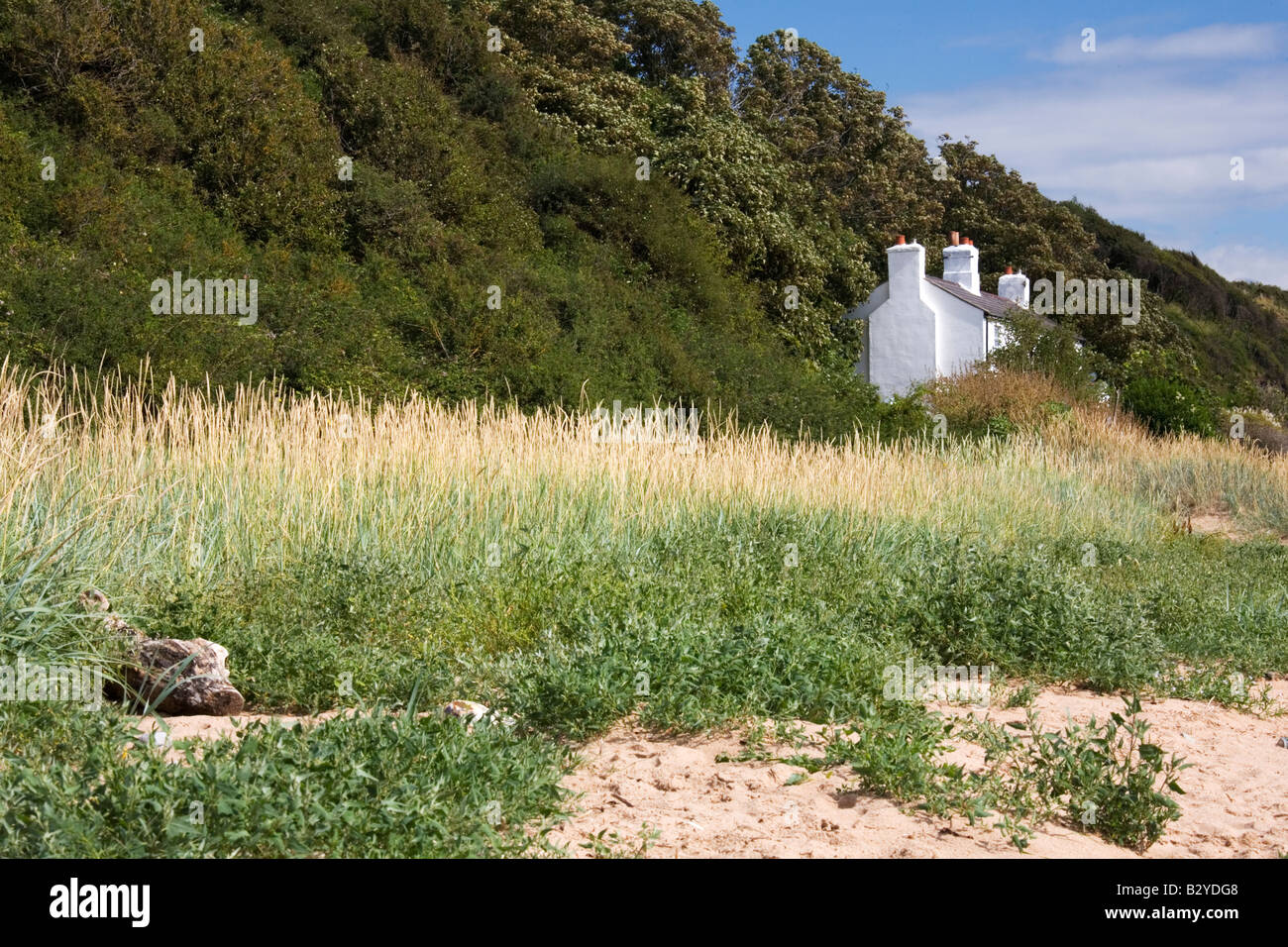 Shore cottage Thurstaston on the Wirral Stock Photo Alamy