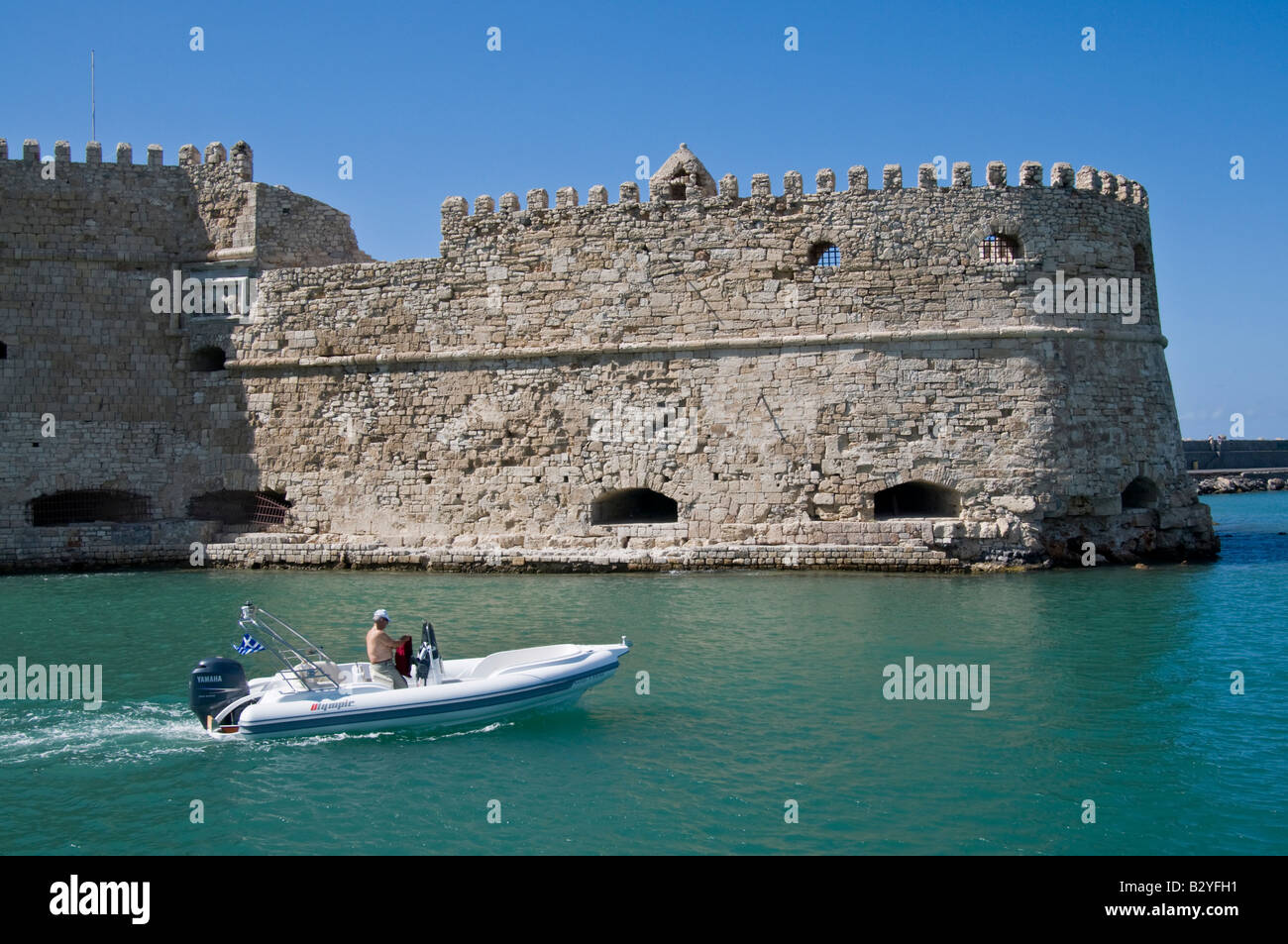Heraklion, Iraklio, Crete, Greece. Koules Venetian Fortress (16thC) Stock Photo