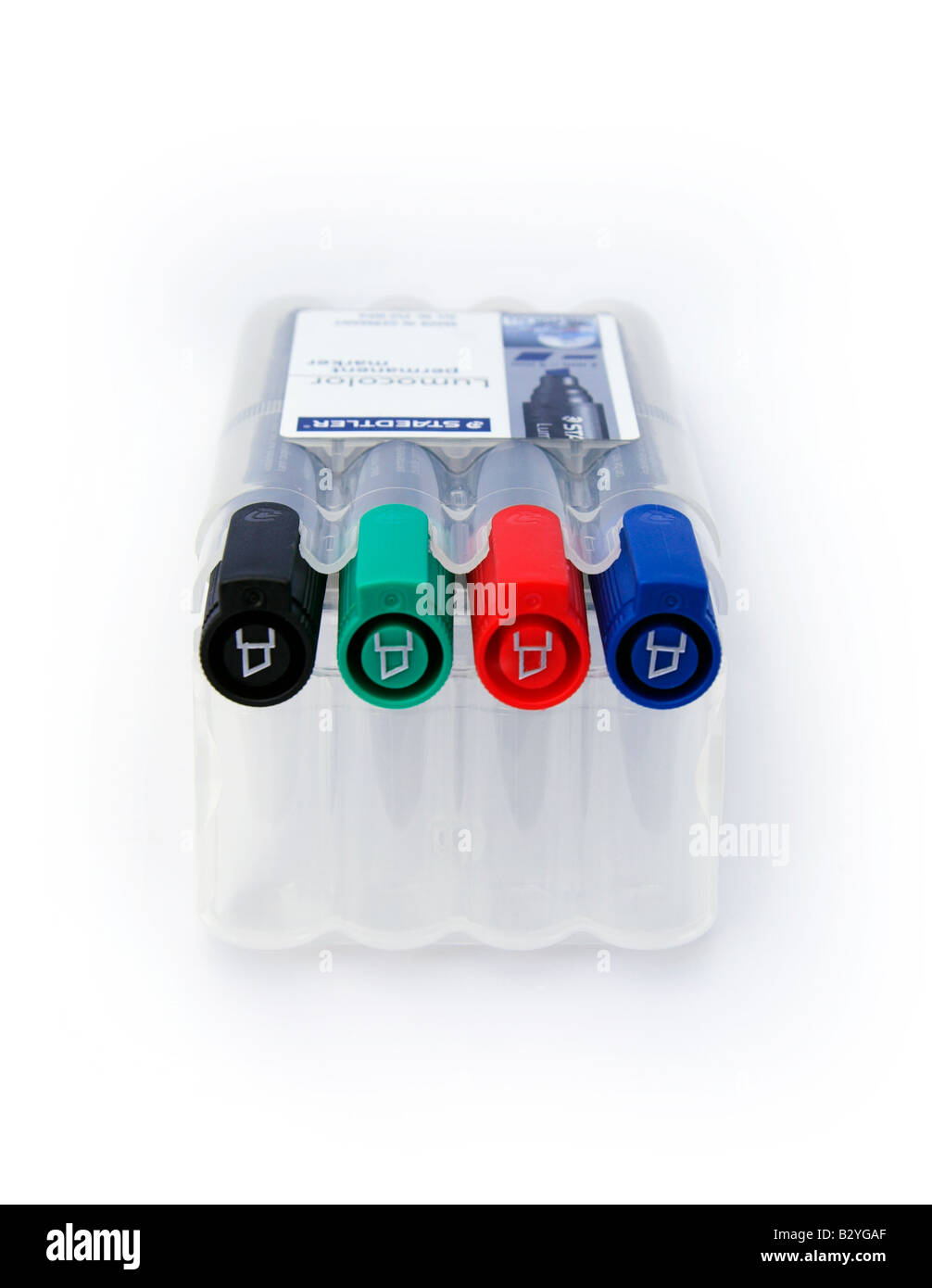 Permanent markers, felt tip pens, white background Stock Photo Alamy