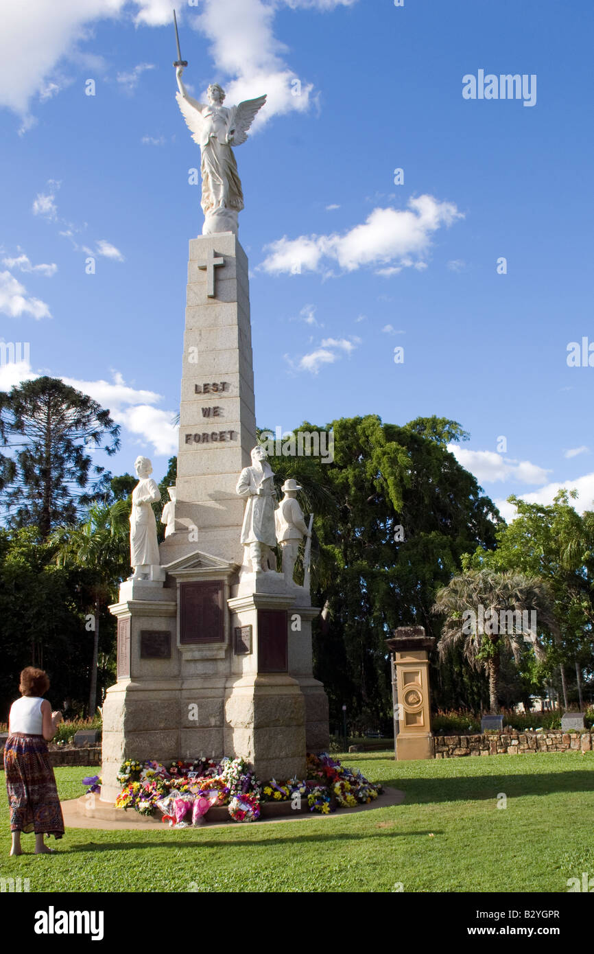Anzac Memorial Day, Maryborough, Queensland, Australia Stock Photo