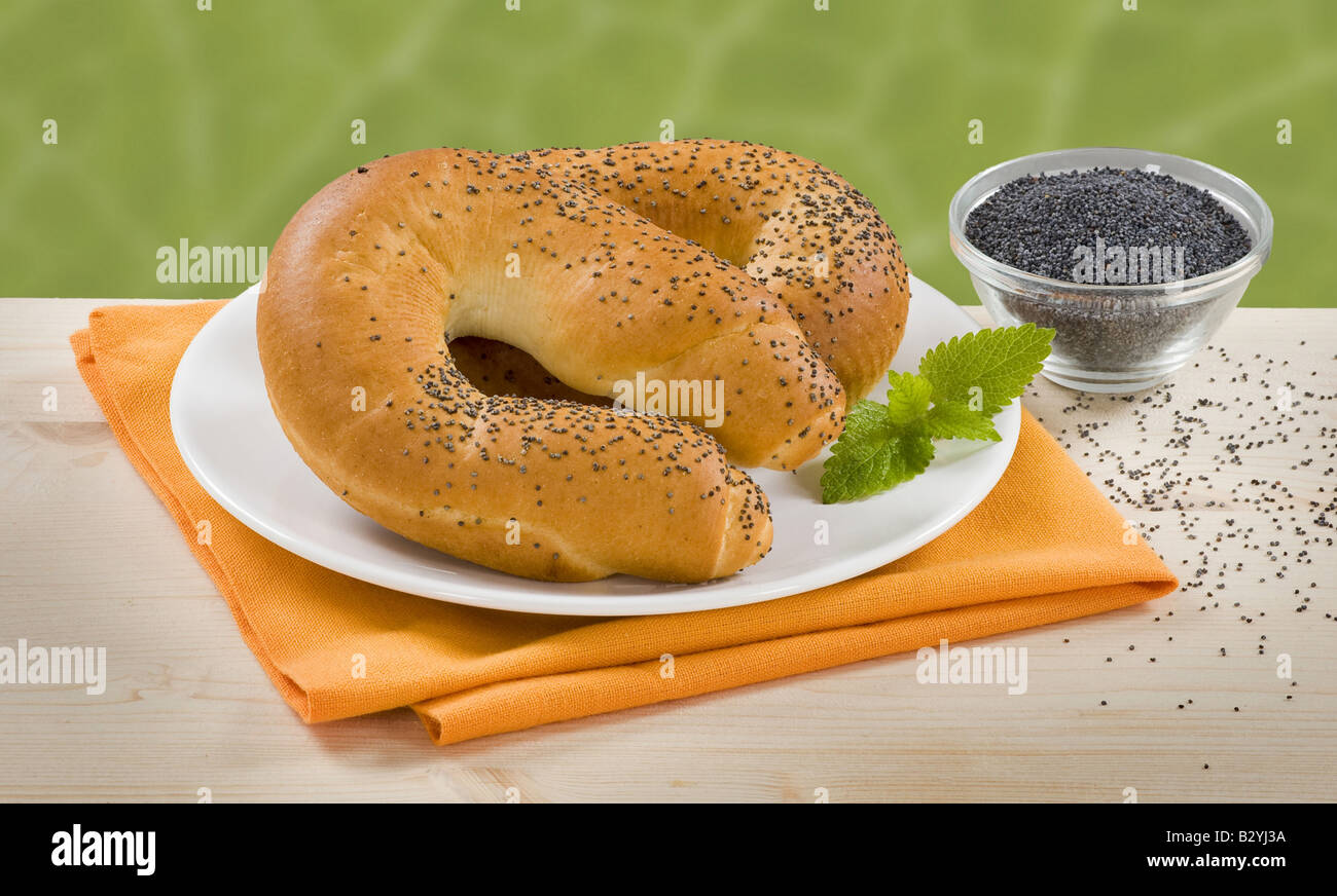 Poppy seed rolls Stock Photo Alamy