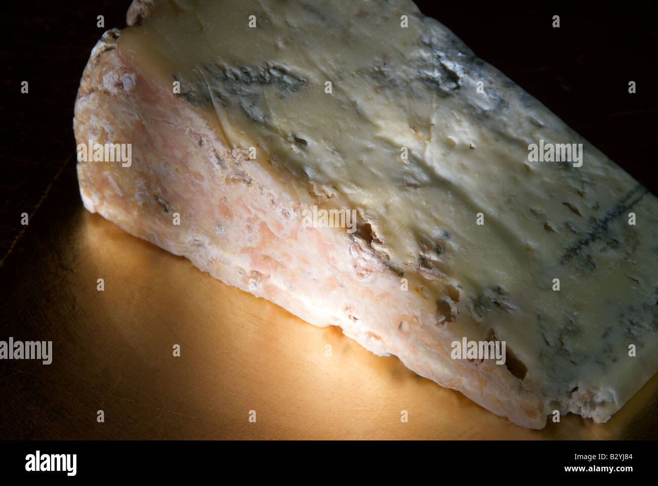 Chunk of Gorgonzola cheese Stock Photo