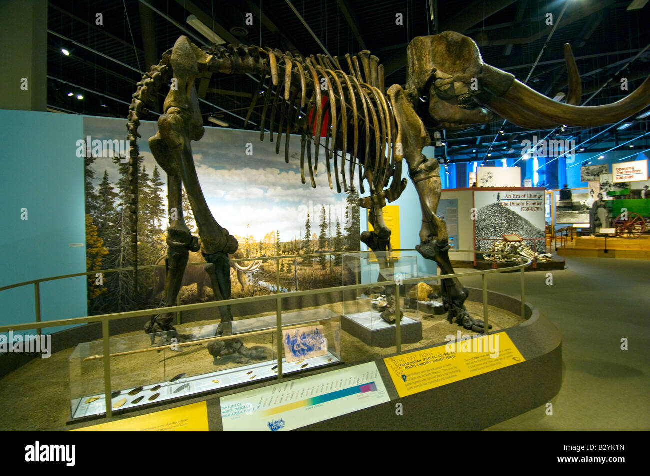 The Mastodon Exhibit at the North Dakota Heritage Center in Bismarck