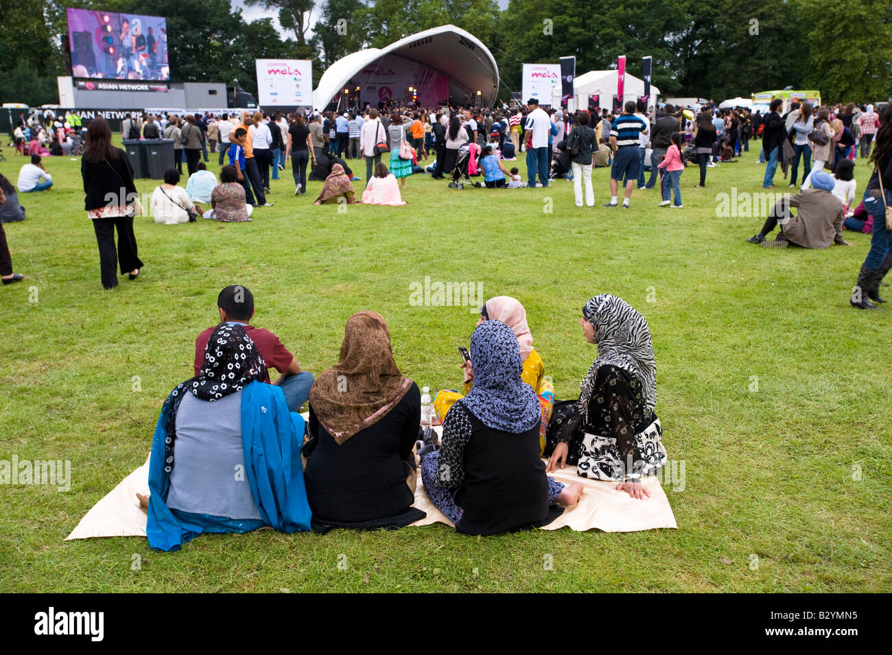 London Mela Festival at Gunnesbury Park Ealing London United Kingdom Stock Photo