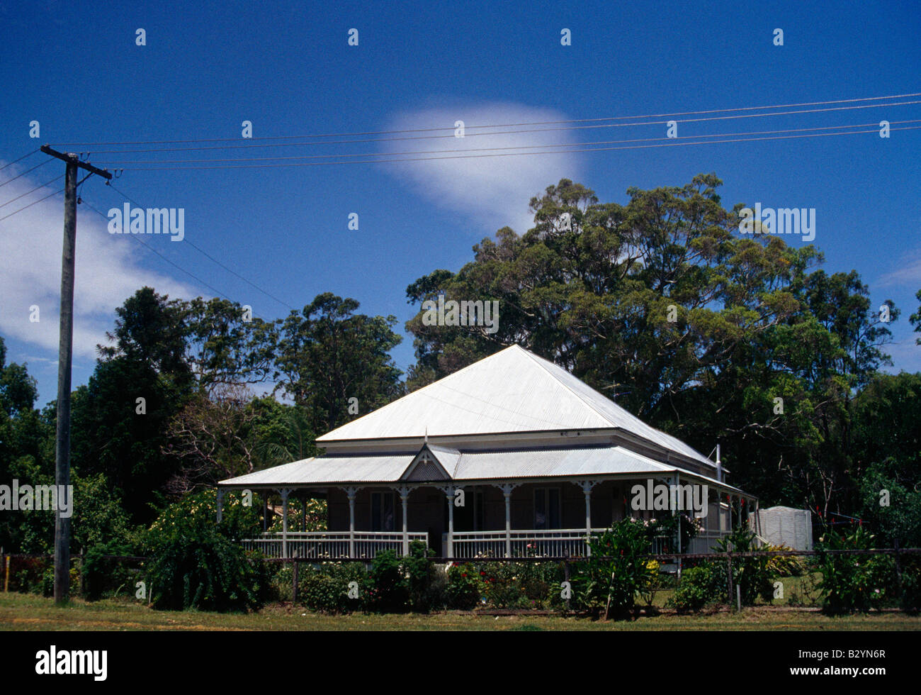 House & Garden Maleny Queensland Australia Stock Photo