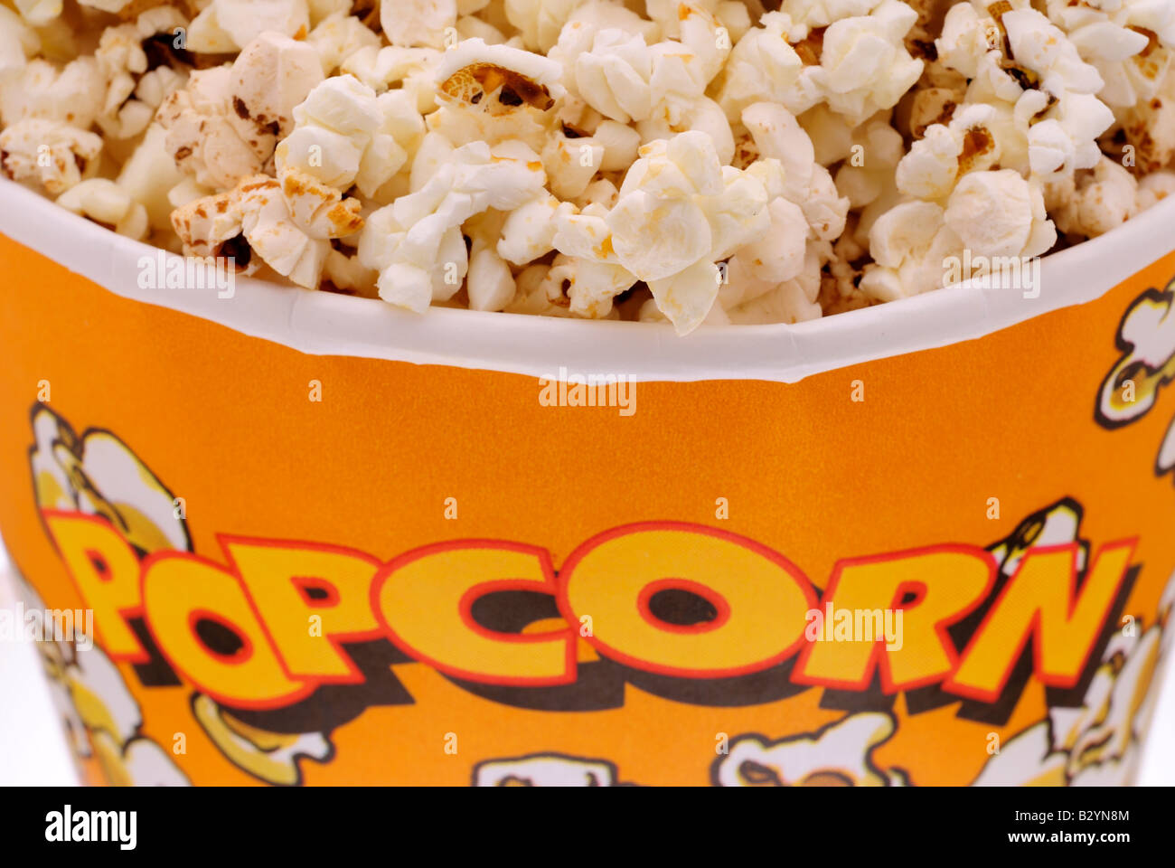 Tub of Popcorn Stock Photo Alamy
