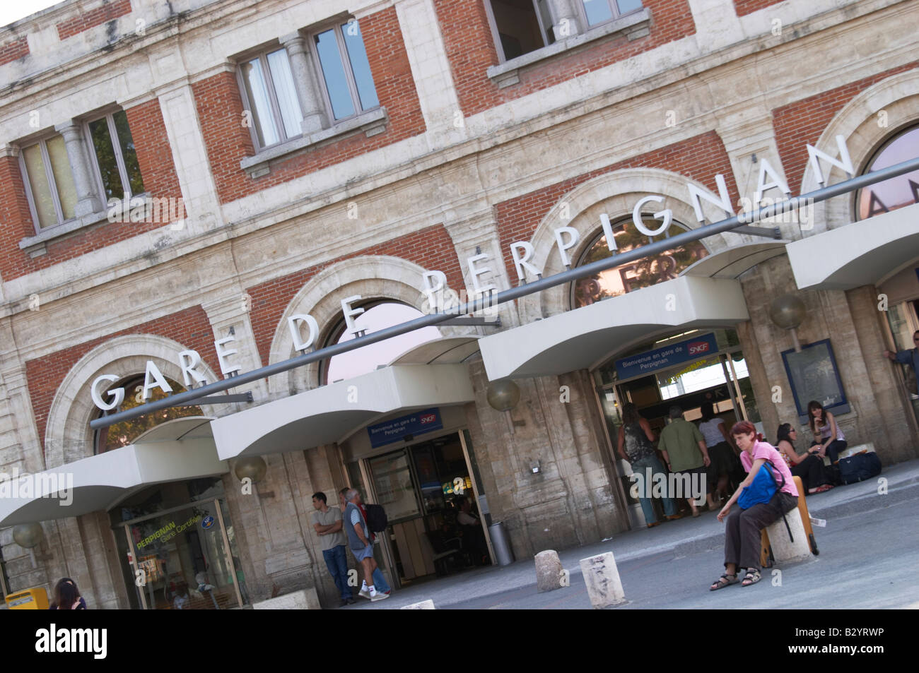 Train station. Perpignan, Roussillon, France Stock Photo Alamy